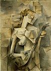 Pablo Picasso Canvas Paintings - Girl with Mandolin Fanny Tellie